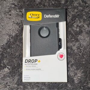 Defender Series Black Case for iPhone 8/7